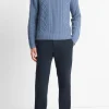 Aran Cable Wool Crew Neck Sweater