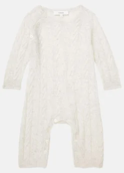 Baby Cashmere Cable Bodysuit