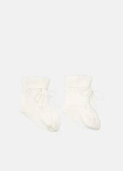 Baby Cashmere Cable Booties