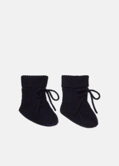 Baby Cashmere Cable Booties