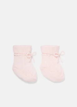 Baby Cashmere Cable Booties