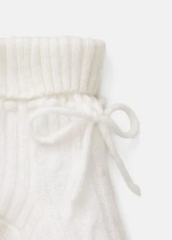 Baby Cashmere Cable Booties