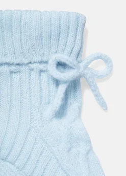 Baby Cashmere Cable Booties