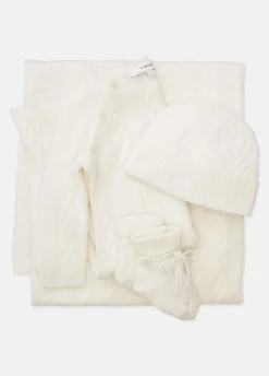 Baby Cashmere Cable Booties