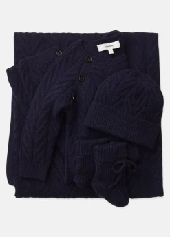 Baby Cashmere Cable Booties