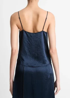 Beaded-Border Satin Camisole