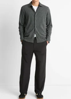 Birdseye Pima Cotton Button-Down Shirt