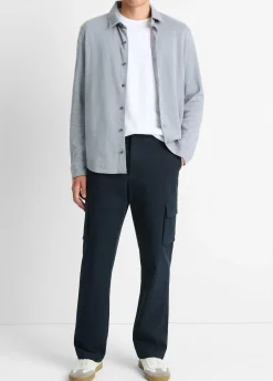 Birdseye Pima Cotton Button-Down Shirt