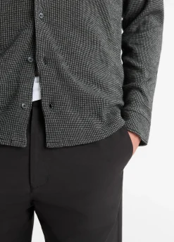 Birdseye Pima Cotton Button-Down Shirt