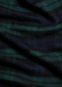 Black Watch Double-Face Merino Wool Scarf