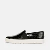 Blair Croc-Embossed Leather Sneaker