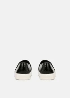 Blair Croc-Embossed Leather Sneaker