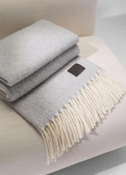 Brushed Alpaca-Blend Throw