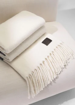 Brushed Alpaca-Blend Throw