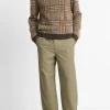 Brushed Glen Plaid Crew Neck Sweater