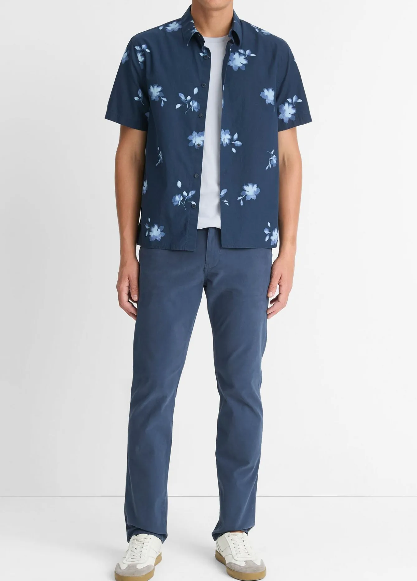 Cascading Floral Short-Sleeve Shirt