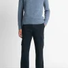 Cashmere Donegal Johnny-Collar Sweater