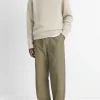 Cashmere Donegal Johnny-Collar Sweater