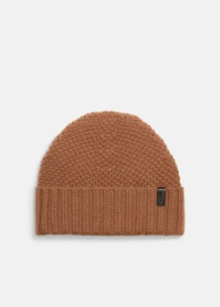 Cashmere Tuck-Stitch Beanie
