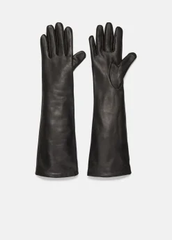 Cashmere-Lined Long Leather Glove