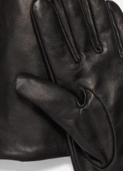 Cashmere-Lined Long Leather Glove