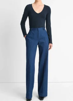 Cozy Long-Sleeve V-Neck Top