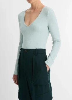 Cozy Long-Sleeve V-Neck Top