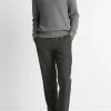 Craftsman-Rib Cotton-Cashmere Johnny-Collar Sweater