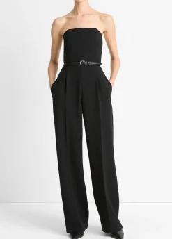Crepe Strapless Jumpsuit
