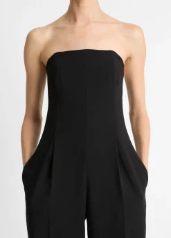 Crepe Strapless Jumpsuit