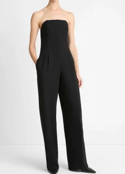 Crepe Strapless Jumpsuit