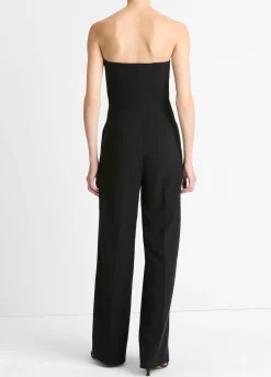 Crepe Strapless Jumpsuit