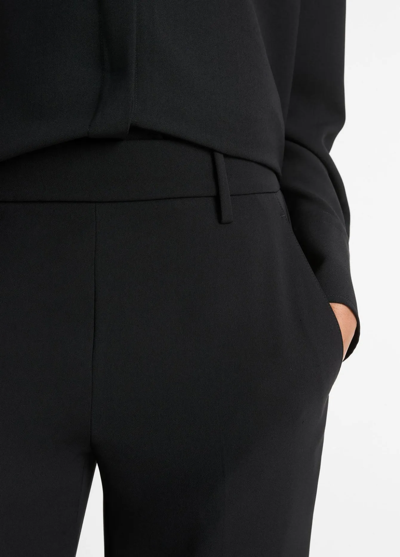 Crepe Tapered Pull-On Pant