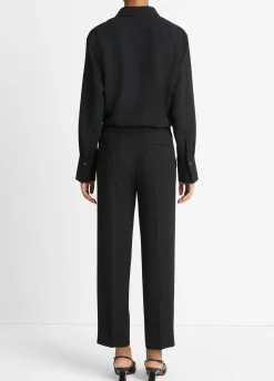 Crepe Tapered Pull-On Pant