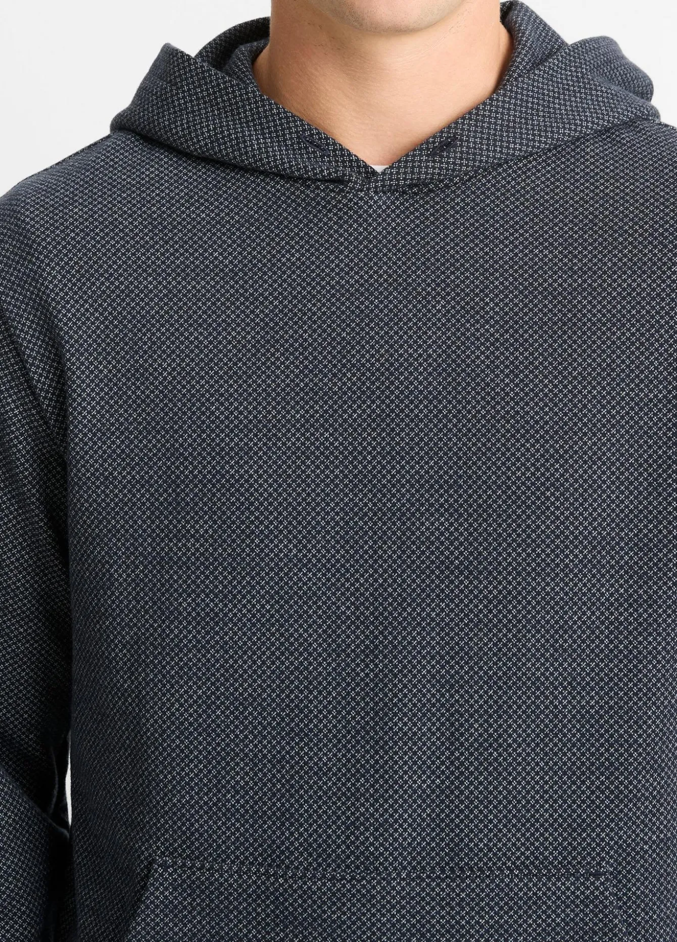 Crosshatch Birdseye Cotton-Blend Hoodie