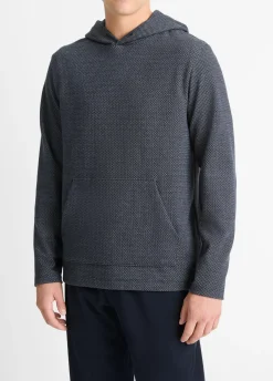 Crosshatch Birdseye Cotton-Blend Hoodie