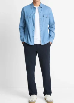 Double Patch-Pocket Cotton Shirt