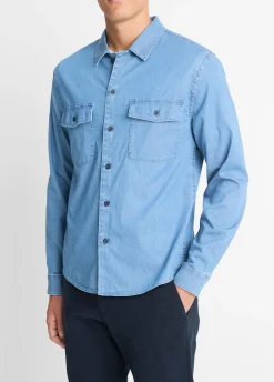 Double Patch-Pocket Cotton Shirt
