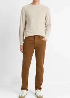 Dylan Slim 5-Pocket Peached Stretch-Cotton Pant