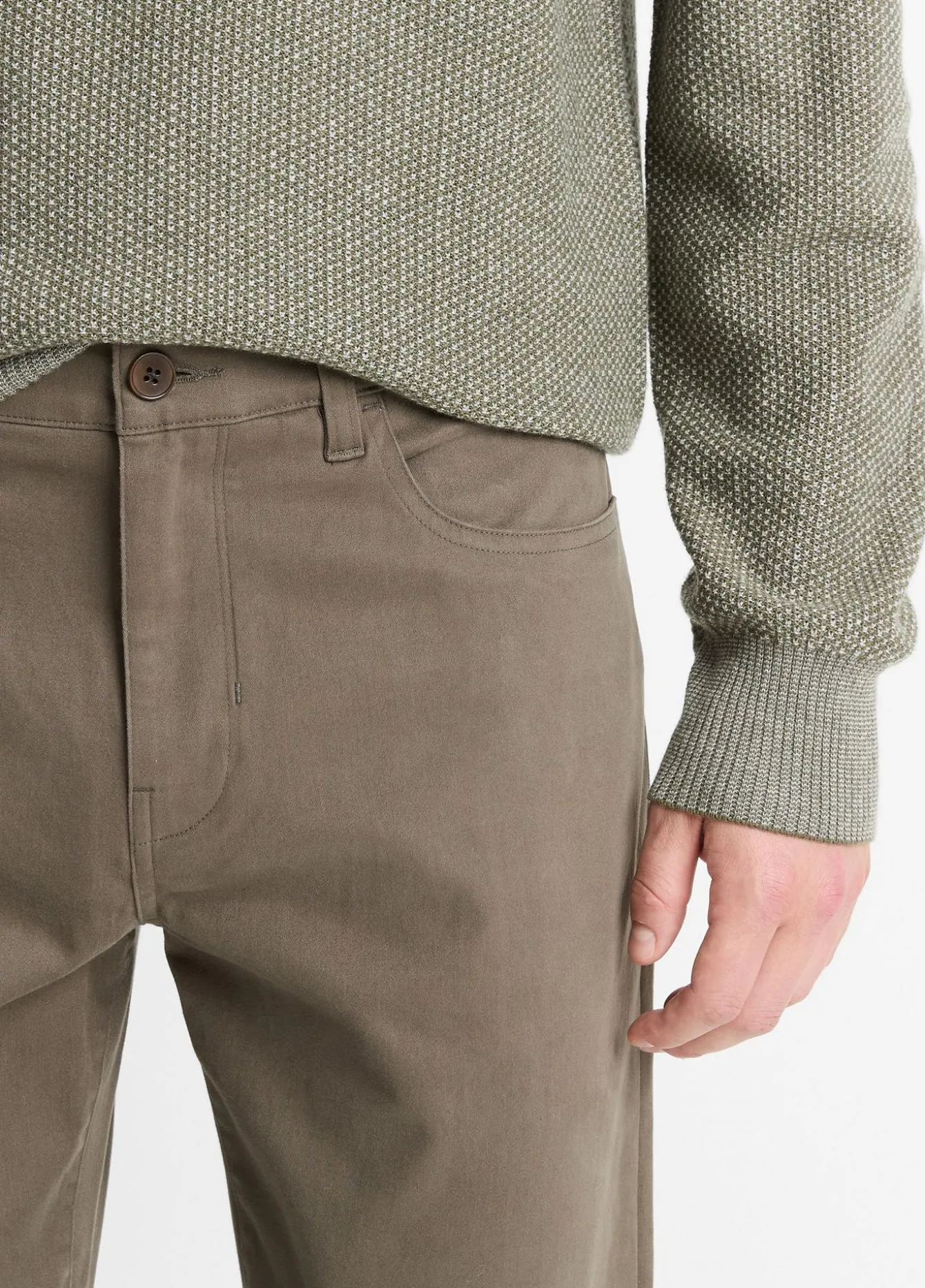 Dylan Slim 5-Pocket Peached Stretch-Cotton Pant