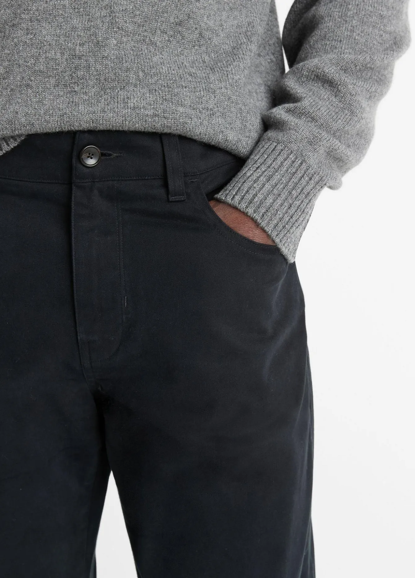 Dylan Slim 5-Pocket Peached Stretch-Cotton Pant
