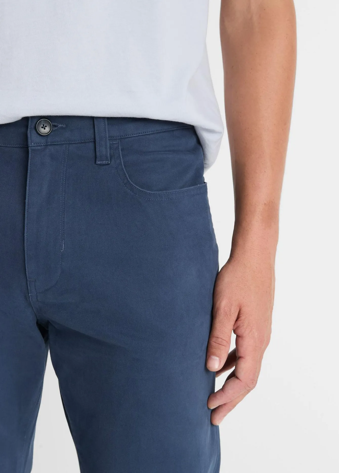 Dylan Slim 5-Pocket Peached Stretch-Cotton Pant