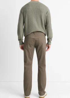 Dylan Slim 5-Pocket Peached Stretch-Cotton Pant
