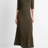 Elbow-Sleeve Turtleneck Dress