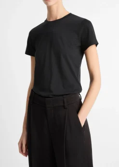 Essential Pima Cotton Crew Neck T-Shirt