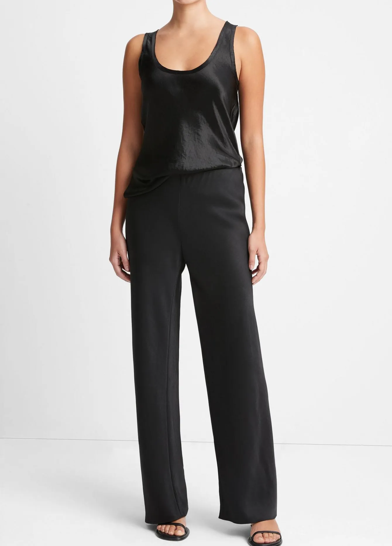 Fluid Satin Bias Pant