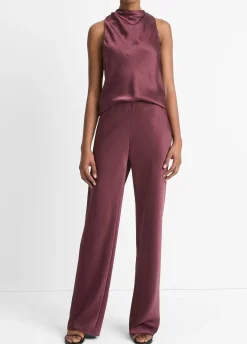Fluid Satin Bias Pant