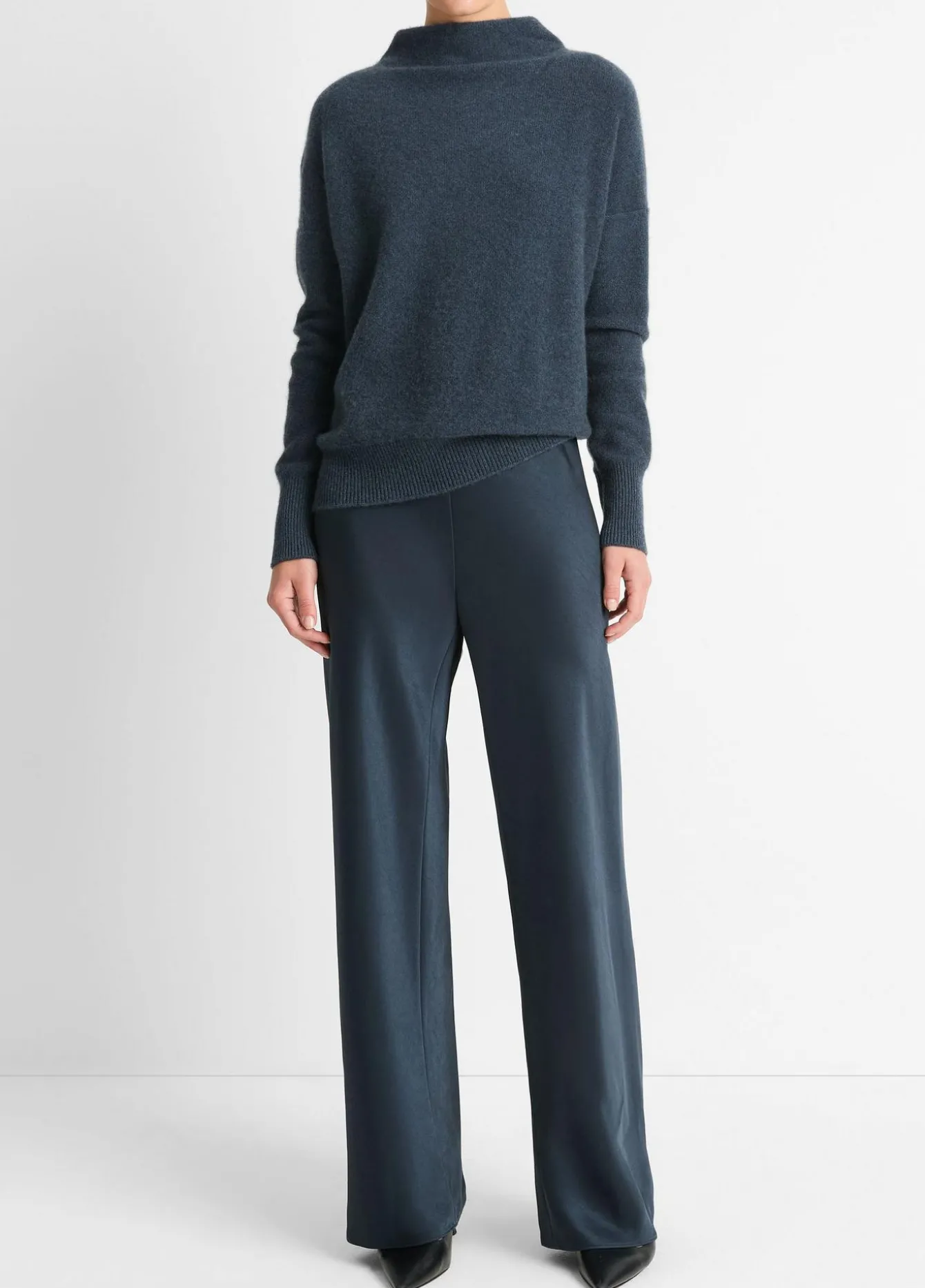 Fluid Satin Bias Pant