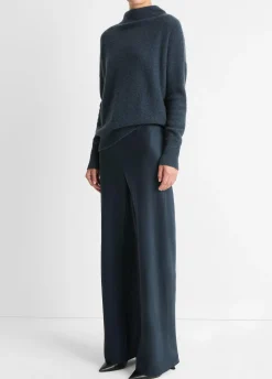 Fluid Satin Bias Pant