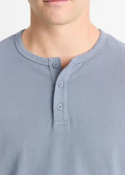 Garment Dye Cotton Long-Sleeve Henley